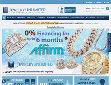 Tablet Screenshot of jewelryunlimited.com